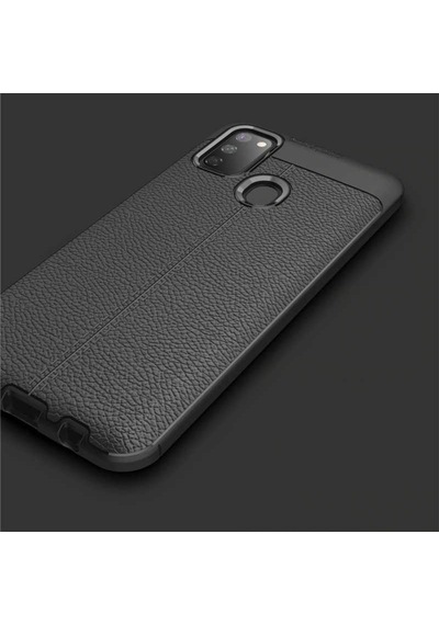 Samsung Uyumlu Galaxy M21 Kilif Deri Tarzi Niss Silikon Case 401547365
