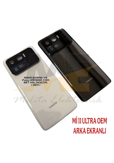 Xiaomi Mi 11 Ultra Arka Pil Batarya Kapağı Ekranlı Servis