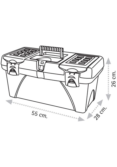 Super Bag Asr-2048 22 İnç Takım Çantası - Plastik Kilitli