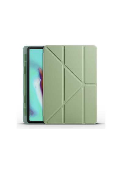 Mobilteam Galaxy Tab A7 10.4 T500 2020 Kılıf Uyumlu Tri Folding Kalem Bölmeli Standlı Tablet Kılıfı