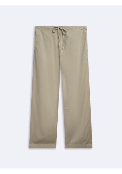 LTB Relaxed Fit Tencel Beli Bağlamalı Açık Bej Pantolon
