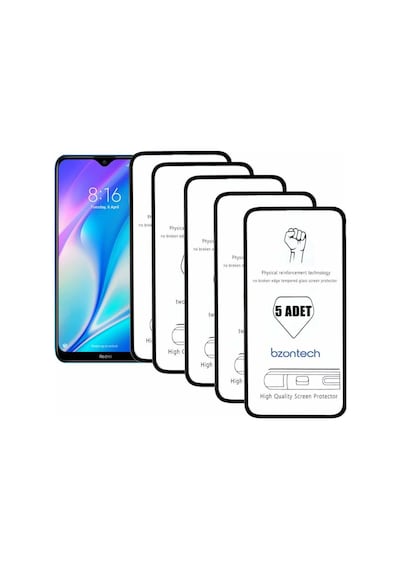 Bzontech P Smart S İle Uyumlu Ekran Koruyucu Tam Kaplayan 5li Set
