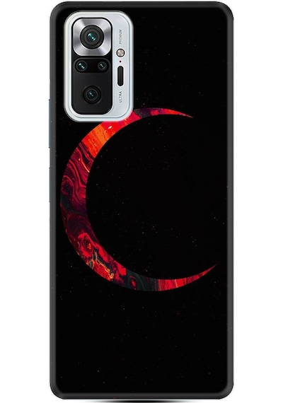 Xiaomi Redmi Note 10S Kılıf Desenli Red Moons 1747