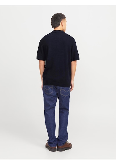 Jack & Jones Jprcccooper Knıt Polo Ss Sn Sky Renkli