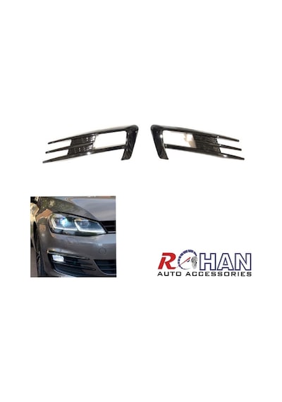 Volkswagen Golf 7 Gtı Model Sis Farı Çerçeve Kaplama Pıano Black