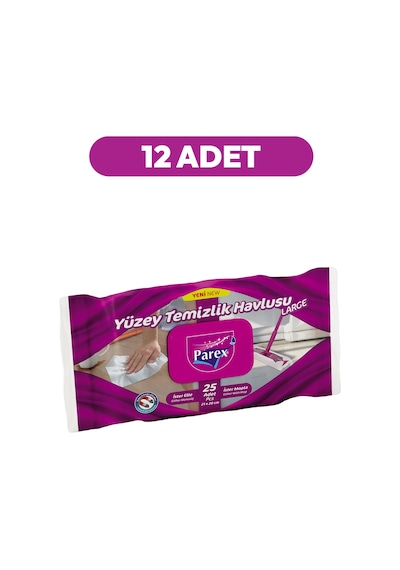 25 Li Yüzey Temizlik Havlusu Large 12'li Paket Diğer