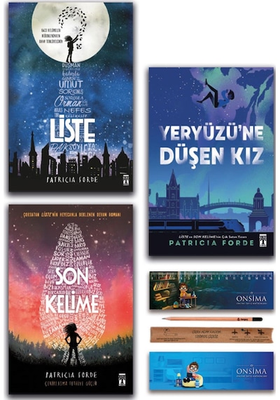 Genç Timaş Yeryüzüne Düşen Kız - Liste - Son Kelime - Patricia Forde Set 3 Kitap