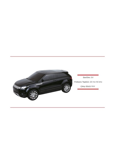 Torima D88 Bluetooth Hoparlör Suv Araba Tasarımlı 16W Fm Usb Selfie Speaker Siyah