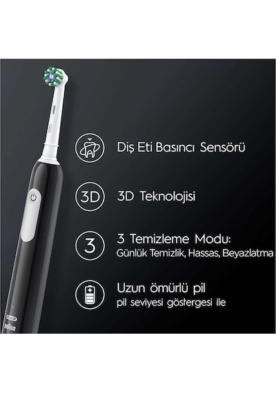 Oral-B Pro Series 1 3D Cleaning Şarjlı Diş Fırçası Siyah