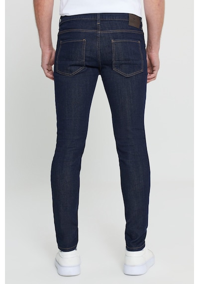 AC&Co / Altınyıldız Classics Ekstra Slim Fit Dar Kesim Pamuklu Riss Erkek Jean Kot Pantolon Koyu Lacivert