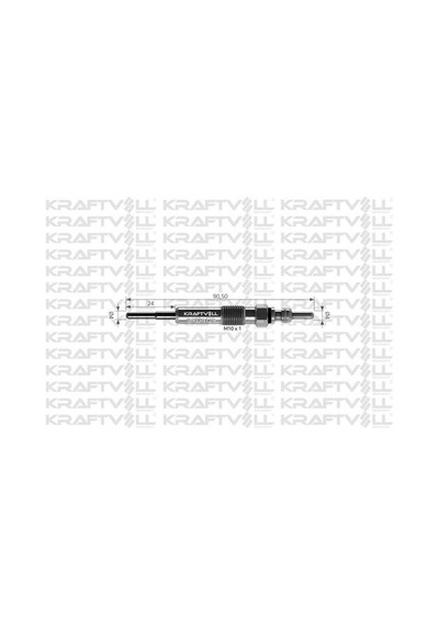 Kraftvoll 05030129 Kızdırma Bujisi 4.4v Megane -scenic 1.9 Dcı 8200794920