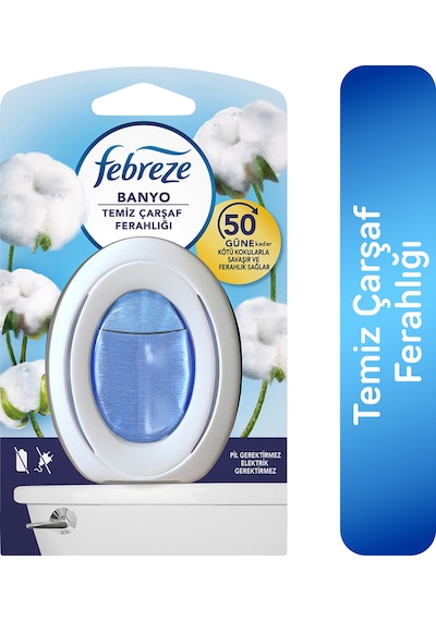 Febreze Hava Ferahlatıcı Banyo Kokusu Temiz Çarşaf Ferahlığı 7.5 ML