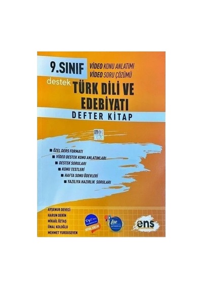 Kampanya Ens 9.sınıf Destek Türk Dili Edebiyatı Defter Kitap