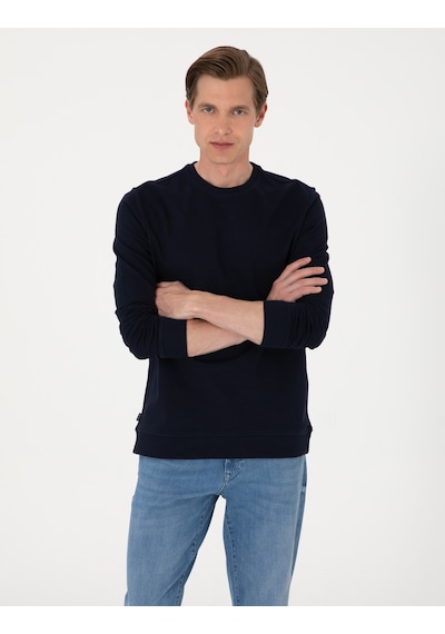 Pierre Cardin Erkek Lacivert Sweatshirt 50314054-vr033 Lacivert