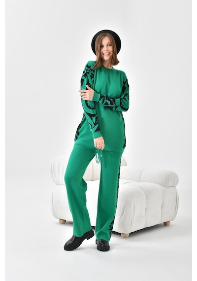 Ftz Women Kadın Leoparlı İkili Takım Benetton 20603-benetton Yeşil
