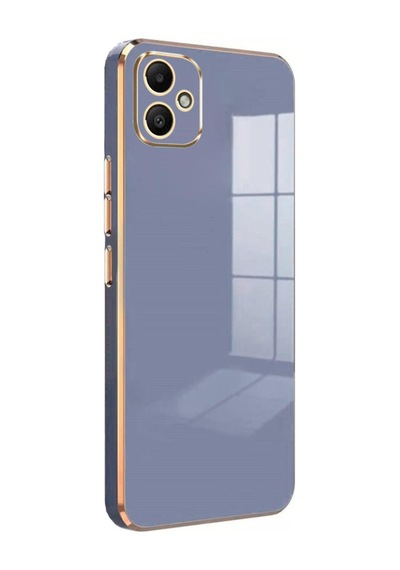 Samsung Galaxy Uyumlu , A05 Kılıf Volet Silikon - Mavi