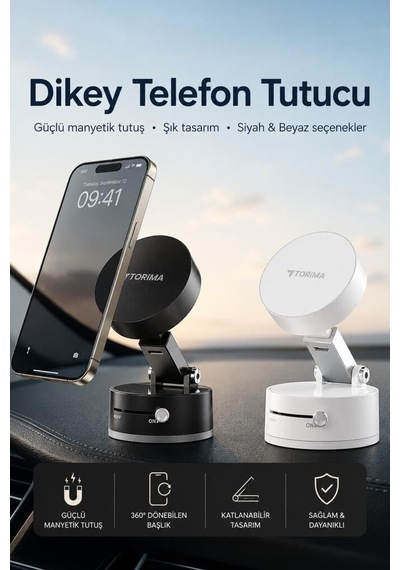 Özel Üretim Telefon Tutucu Jx054 Siyah Manyetik Aparat Araç İçi Stant
