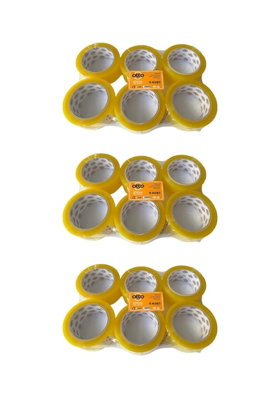 Otto Bant Şeffaf Koli Bandı Bantı / 45 Mm X 100 Metre / 6 Adetlik 3 Paket 3