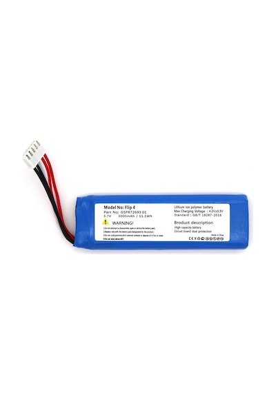 Sertec Jbl Flip 4 Uyumlu 3.7v 3000 Mah Soketli Batarya
