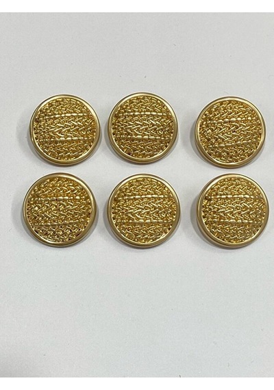 Metal Düğme/trençkot Ceket Boyu/ 6 Lı Set/2,3 Cm/jx23/mat Gold