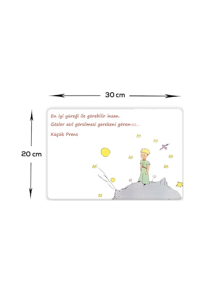 Decorita Cam Kesme Tahtası|Küçük Prens Desenli|20cm x 30cm