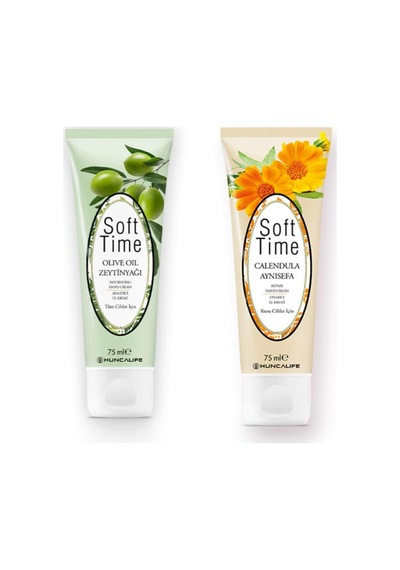 Life Soft Tıme Zeytinyağlı Besleyici 75 Ml + Aynısefa Çiçekli, Onarıcı El Kremi 75 Ml Aloe Vera