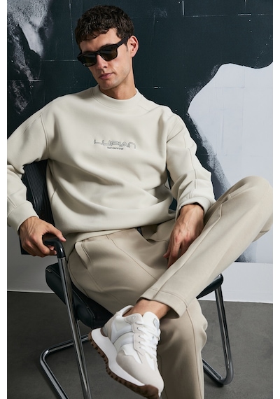 Lufian Dark Erkek Sweatshirt Ekru Ekru 112030182100520 Ekru