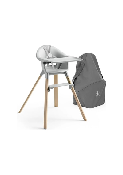 Stokke Clikk Mama Sandalyesi, 3 Kademeli Ayar, 5 Nokta Emniyet Kemeri, Tepsi Ve Ayak Desteği Dahil