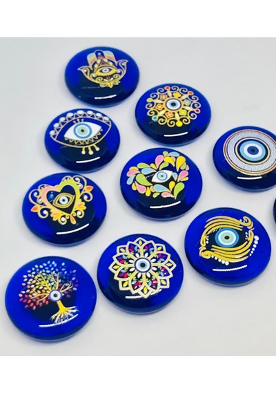 Hayat Ağacı Nazar Boncuklu Magnet, Dekoratif Obje, Buzdolabı Süsü