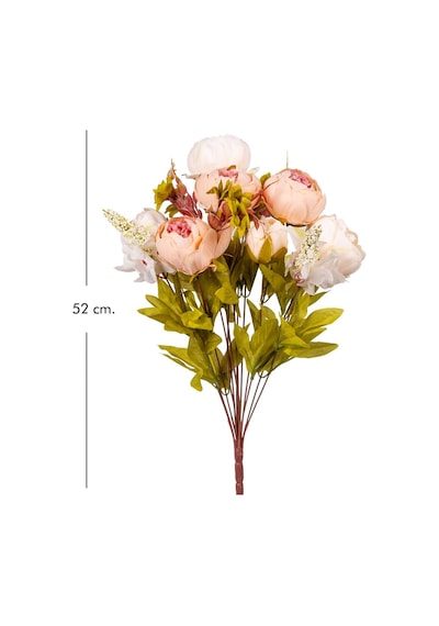 Yapay Çiçek Şakayık 10 Dal Aranjman Buket Somon-krem 52 Cm.
