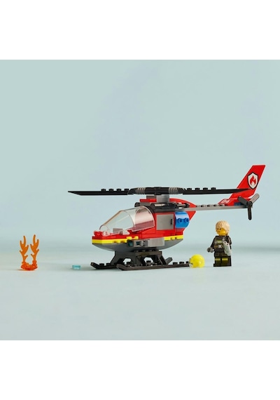LEGO® City İtfaiye Kurtarma Helikopteri 60411 5+ Yaratıcı Oyuncak Yapım Seti - 85 Parça