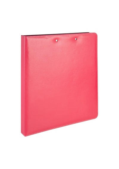 Evrak Sunum Tanıtım Firma Klasörü Sekreterlik A4 150 Yaprak Kapasiteli Ring Binder File Vegan 26,5x32 Cm. Fuşya