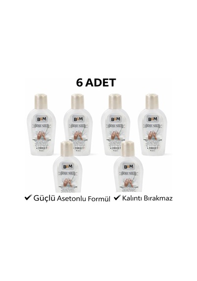 B&M Oje Sil Asetonlu Oje Çıkarıcı 6 x 70 ML