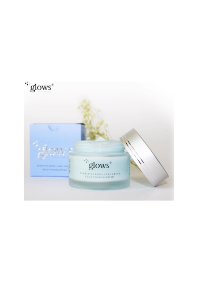 Glows Gümüş İçerikli Sensitive Nemlendirici Vücut Bakım Kremi 50 ML
