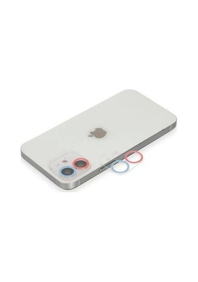 Apple İphone 11 Renkli Kamera Lens Koruma Cam - Pembe-mavi