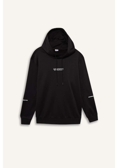 Defacto Defactofit Standart Fit Kapüşonlu Sporcu Sweatshirt D3736ax25wnbk81 Siyah Defacto Defactofit Standart Fit Kapüşonlu Sporcu Sweatshirt D3736ax25wnbk81 Siyah