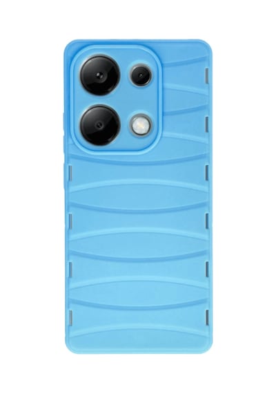 Xiaomi Redmi Note 13 Pro 4g Uyumlu Kılıf Bibercas Silikon Kapak - Mavi