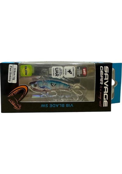 Savage Gear Vib Blade 4gr 3.5cm Vibrasyon Jig Yem Blue Pink Zebra