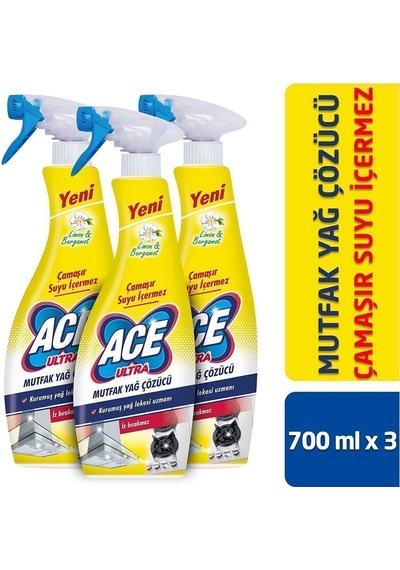 Ultra Köpük Çamaşır Susuz Mutfak 700ml X3 Adet