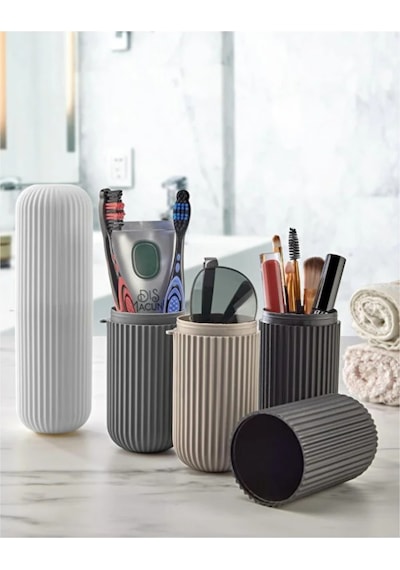Seyahat Tipi Taşıma Kabı Smart Saklama Kabı Diş Fırçası, Makyaj, Gözlük Kutusu Organizer Plastik Çok Diğer
