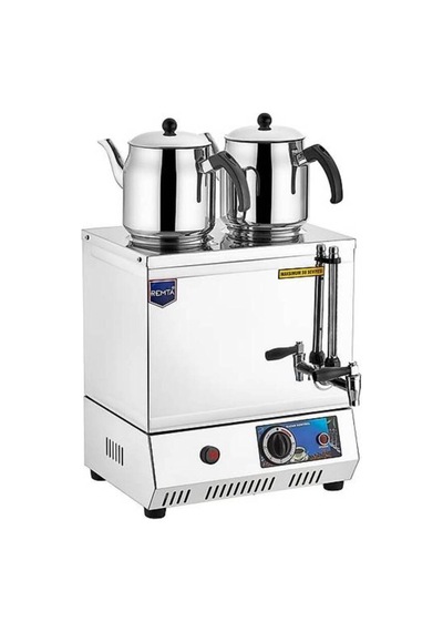 Remta 40 Model Çift Demlikli Elektrikli Çay Kazanı 23 L ep05 Pleytsiz Kazanı Demlik Dahil Değildir