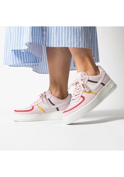 Nike Air Force 1 Renkli Spor Ayakkabı Pembe