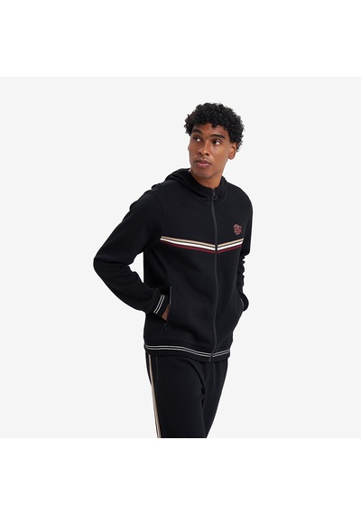 Lescon Siyah Erkek Fermuarlı Kapüşonlu Sweatshirt 26n-1130