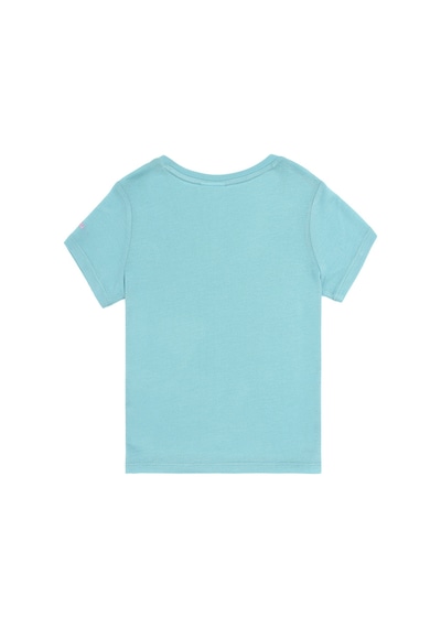 U.S. Polo Assn. Kız Çocuk Mint Bisiklet Yaka Örme Tişört 50288075-VR090