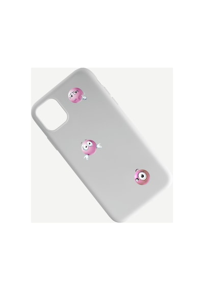 54 Adet Pembe Komik Emoji Sticker Seti - Etiket Seti Scrapbook Bullet Journal