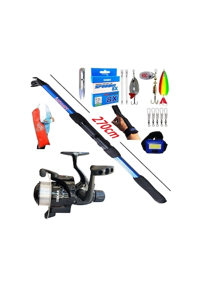 Oslo Turna Tele Spin Olta Takımı Seti Piranha Travel 270cm 50-150gr Oskar Cb640