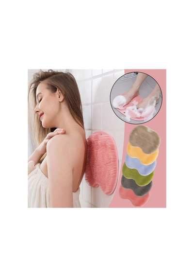 Pazarız Çok Amaçlı Vantuzlu Esnek Yumuşak Banyo El Ayak Vücut Plastik Duş Matı Plastik Banyo Matı