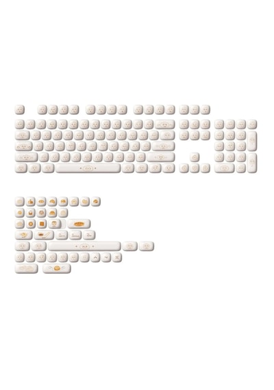 Akko Steamed Buns Pbt 138 Adet Keycap Set
