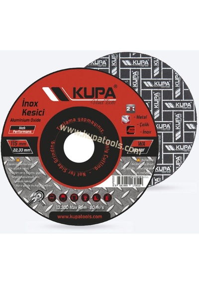 Inox Metal Çelik Kesme Taşı Daire Testere 115 Mm.1 Adet
