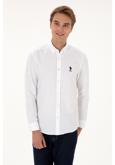U.s. Polo Assn. Erkek Beyaz Gömlek Basic 50307693-vr013 Beyaz U.s. Polo Assn. Erkek Beyaz Gömlek Basic 50307693-vr013 Beyaz